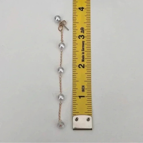 Beautiful Mix-n-Match Pearl Gold Drop Stud Earrings NWT - Picture 3 of 3